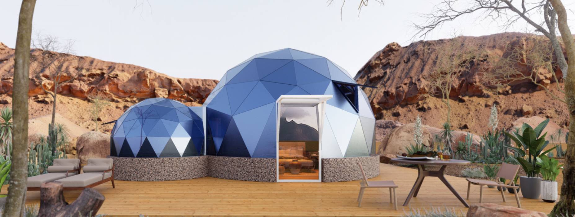 宽甸球形智能光伏玻璃星空房